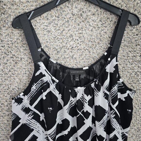 Lane Bryant Top Womens Plus 24 Black Camisole Sleeveless Adjustable Strap Ladies - Picture 4 of 7